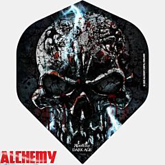 ALCHEMY / Dart Flights / NO2 / Black Lightning Skull / pikado pera PIKADO.shop®1