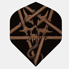 ALCHEMY / Dart Flights / NO2 / Copper - Pentacle Skull / pikado pera PIKADO.shop®1