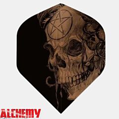 ALCHEMY / Dart Flights / NO2 / Copper - Samain Skull / pikado pera PIKADO.shop®1