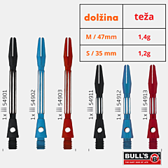 Aluminijski nastavci za pikado strelice  BULL'S "Split" PIKADO.shop®1