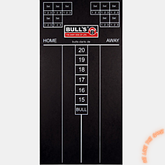 Profesionalna ploča za bodovanje za pikado BULL'S "Masterscoreboard"- črna tabla za kredo PIKADO.shop® 1
