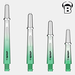 Nastavci za pikado strelice BULL'S "B-Grip-2 TTC" Green-Clear PIKADO.shop® 1