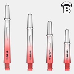 Nastavci za pikado strelice BULL'S "B-Grip-2 TTC" Red-Clear PIKADO.shop® 1