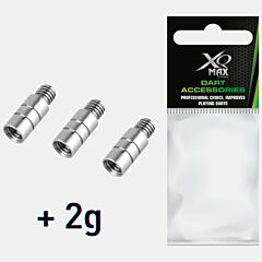 Dodatna težina za pikado strelice / XQMax / 2BA - 2g / Srebrna PIKADO.shop®