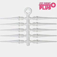 Kratke pikado špice  COSMO DARTS / Fit Point Plus  (2)  25mm  / white PIKADO.shop®1