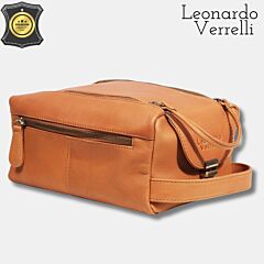 Moška usnjena naramna torba Leonardo Verelli / SIRIN / črna PIKADO.shop®1