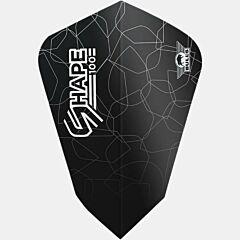 Pikado pera Bull's NL. / Shape 100 Black Fantail Flight PIKADO.shop®1