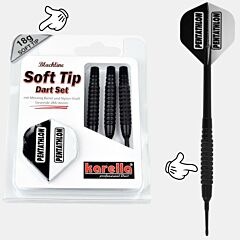 Pikado strelice KARELLA / BlackLine 3 / 18g / Soft tip PIKADO.shop®1