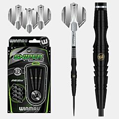 Steeldart strelice WINMAU / Sniper Black / 1505 PIKADO.shop®1