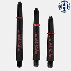 Nastavci za pikado strelice HARROWS / Supergrip Carbon / Red PIKADO.shop®1