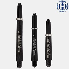 Nastavci za pikado strelice HARROWS / Supergrip Carbon / Silver PIKADO.shop®1