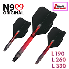 Nastavci za pikado strelice L-style N9 "Twin Color Lock Straight" Black-Pink PIKADO.shop®1