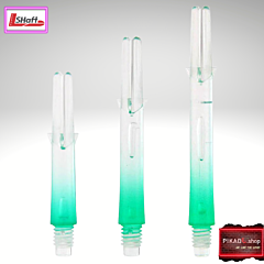 Nastavci za pikado strelice L-style "Two Tone Lock Straight" Clear-Green PIKADO.shop®1