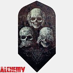 ALCHEMY / Dart Flights / Slim  / 3 Wise Skulls / pikado pera PIKADO.shop®1