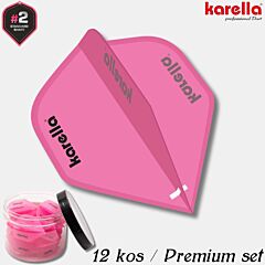 KARELLA / Ultimo Flights - 200 mikronov / 12 kos / profi pera za pikado / pink  PIKADO.shop®1
