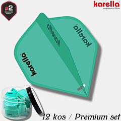 KARELLA / Ultimo Flights - 200 mikronov / 12 kos / profi pera za pikado / turquoise PIKADO.shop®1