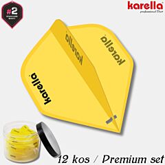 KARELLA / Ultimo Flights - 200 mikronov / 12 kos / profi pera za pikado / / yellow PIKADO.shop®1
