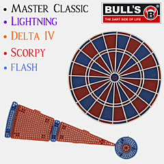 Set segmenata za pikado metu BULL'S "DELTA IV - Scorpy - Flash - Lightning - Master Classic" PIKADO.shop®1