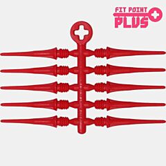 Kratke pikado špice  COSMO DARTS / Fit Point Plus  (2)  25mm  / red PIKADO.shop®1