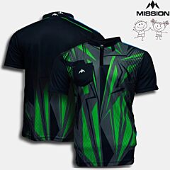 Dječja majica za pikado MISSION | Flint | Black-Green