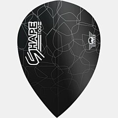 Pikado pera Bull's NL. / Shape 100 Black Pear Flight PIKADO.shop®1