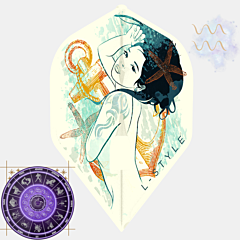 Pikado pera L-style Zodiac "AQUARIUS" Standard L1-PRO PIKADO.shop®1