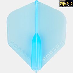 Pikado pera ROBSON Plus Dart Flight / Crystal Clear Blue PIKADO.shop®1