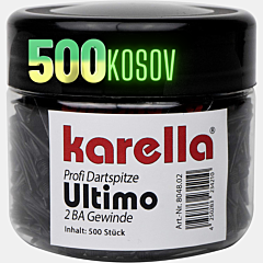 Špice za pikado strelice KARELLA / Ultimo / 6mm - 2BA (500 kom) PIKADO.shop®1