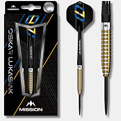Steeldart strelice MISSION | Oskar Lukasiak | Black-Gold  PIKADO.shop1