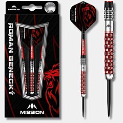 Steeldart strelice MISSION | Roman Benecky | Black-Red  PIKADO.shop1
