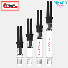 Nastavci za pikado strelice L-style "Carbon Silent Straight Spinner" Clear-Black PIKADO.shop® 1