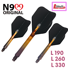 Nastavci za pikado strelice  L-style N9 "Twin Color Lock Straight" Black-Orange PIKADO.shop®1