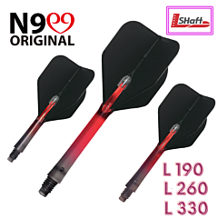 Nastavci za pikado strelice L-style N9 "Twin Color Lock Straight" Black-Red PIKADO.shop®1