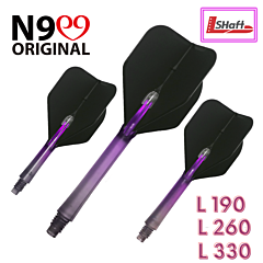 Nastavci za pikado strelice L-style N9 "Twin Color Lock Straight" Black-Purple PIKADO.shop®1