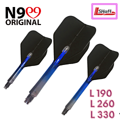 Nastavci za pikado strelice L-style N9 "Twin Color Lock Straight" Black-Blue PIKADO.shop®1